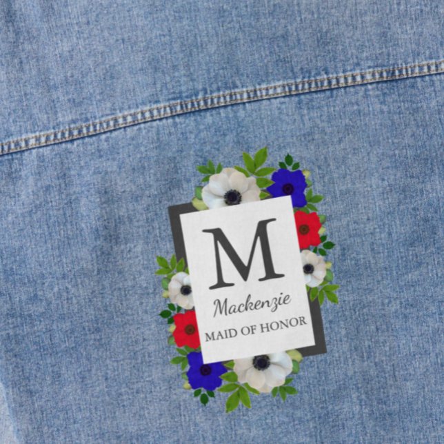 Patriotic Panda Anemone Wedding Denim Jacket (Creator Uploaded)