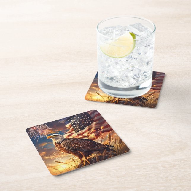 Patriotic Paper Coasters (Insitu)