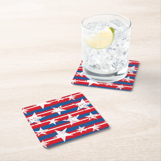 Patriotic Paper Coasters (Insitu)