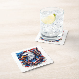 Patriotic Paper Coasters