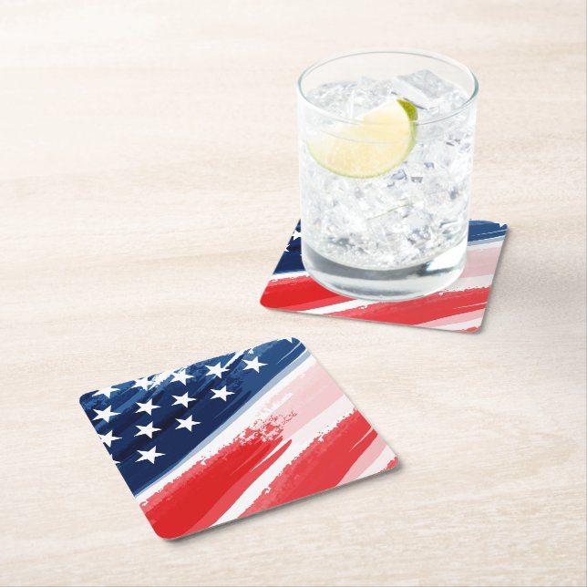 Patriotic Paper Coasters (Insitu)