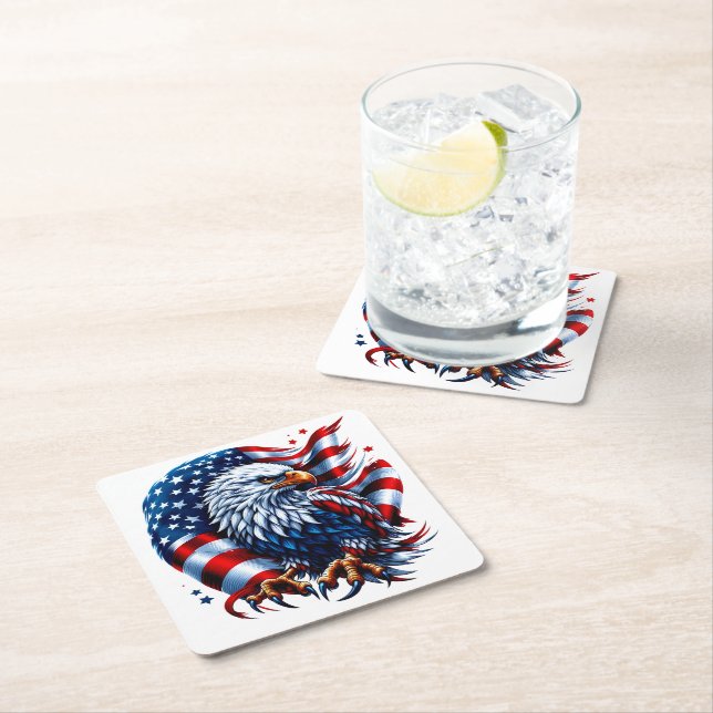 Patriotic Paper Coasters (Insitu)