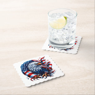 Patriotic Paper Coasters