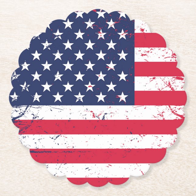 Patriotic Paper Coasters Set (Front)