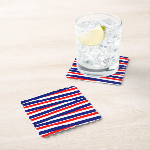 Patriotic Paper Drink Coaster