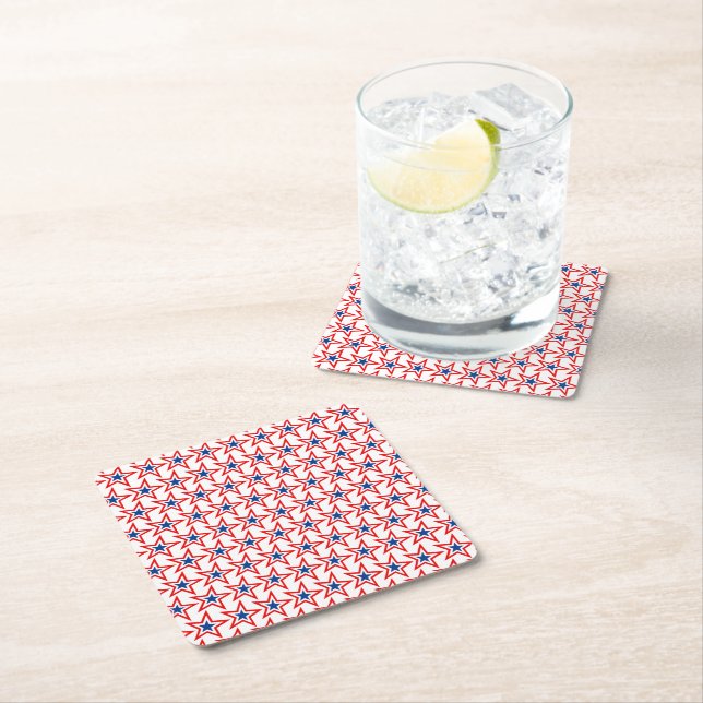 Patriotic Paper Drink Coaster (Insitu)