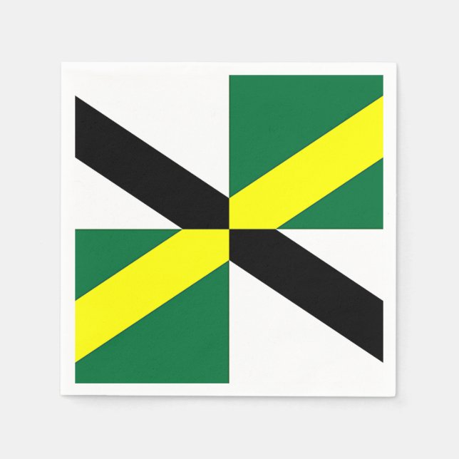 Patriotic paper napkins with flag of Monterey (Front)