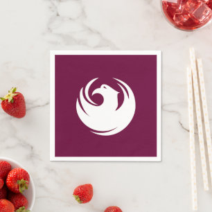 Patriotic paper napkins with flag of Phoenix City