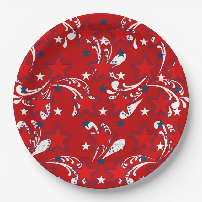 Patriotic Paper Plate (Front)