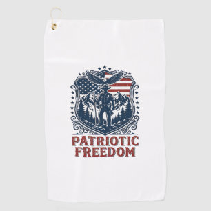 Patriotic Park Ranger Vector Graphic Tee_1 Golf Towel