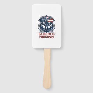 Patriotic Park Ranger Vector Graphic Tee_1 Hand Fan
