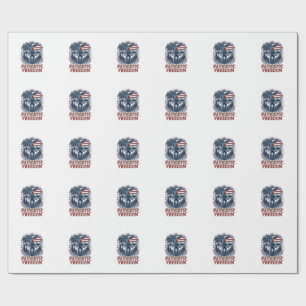 Patriotic Park Ranger Vector Graphic Tee_1 Wrapping Paper