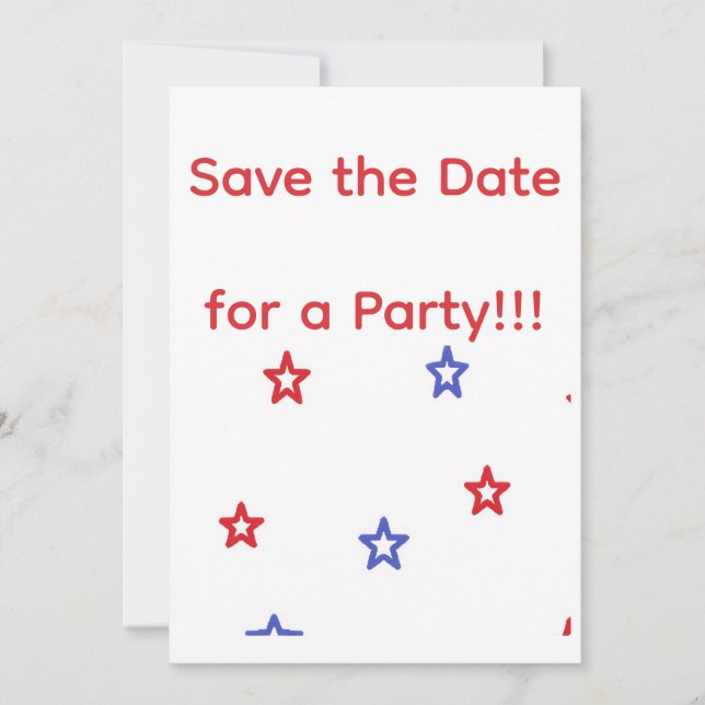 Patriotic Party Invitation (Front)