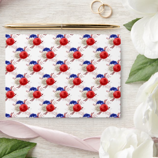 Patriotic Pattern  Envelope (Wedding)