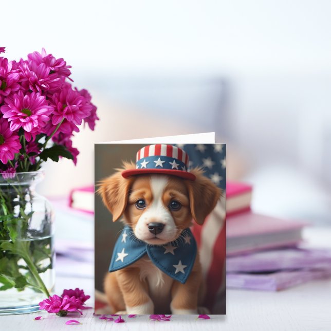 Patriotic Paws Holiday Card (Creator Uploaded)