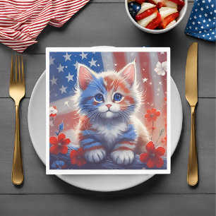 Patriotic Paws Napkin