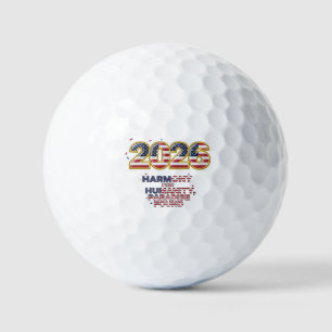 Patriotic Peace Decal Golf Balls