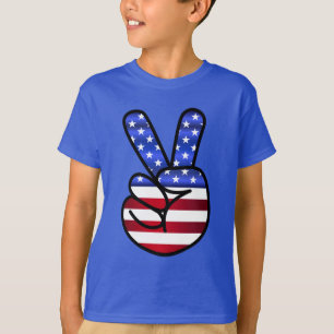Patriotic peace fingers T-Shirt