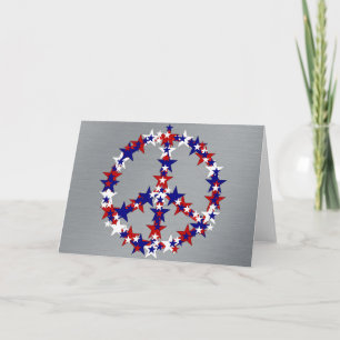 Patriotic Peace Sign Card