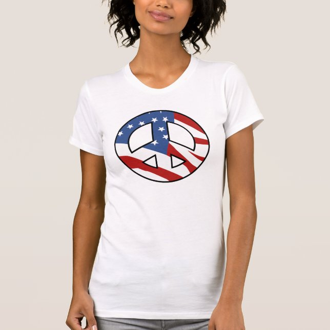 Patriotic Peace Sign t-shirt (Front)