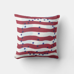 Patriotic Peace Sign U S Flag Pillows