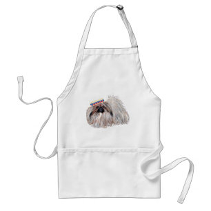 Patriotic Pekingese Cookout APRON
