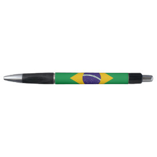 Patriotic Pen with flag of Brazil
