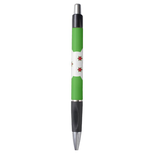 Patriotic Pen with flag of Burundi (Front Vertical)