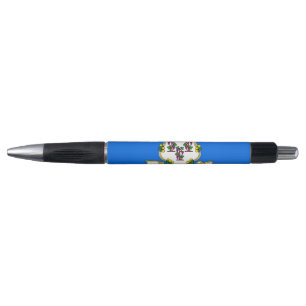Patriotic Pen with flag of Connecticut , U.S.A.