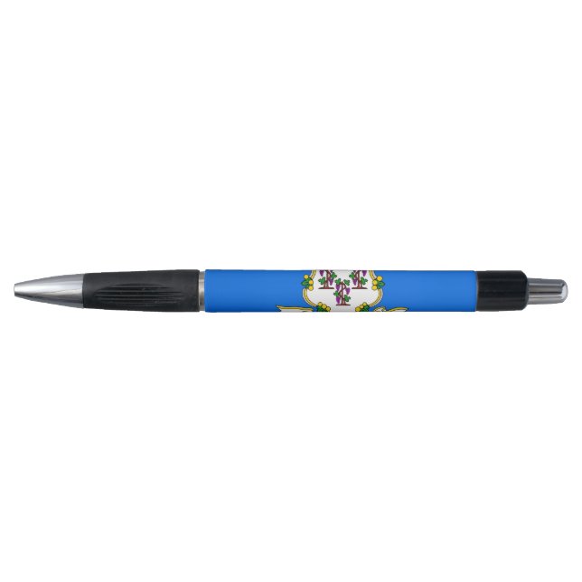 Patriotic Pen with flag of Connecticut , U.S.A. (Front)