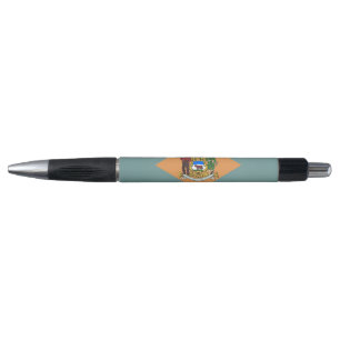 Patriotic Pen with flag of Delaware, U.S.A.