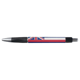 Patriotic Pen with flag of Hawaii State, U.S.A.
