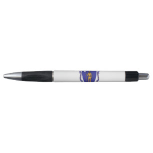 Patriotic Pen with flag of Massachusetts State