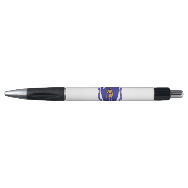Patriotic Pen with flag of Massachusetts State (Front)