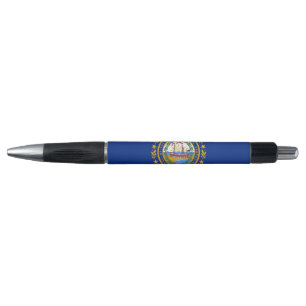 Patriotic Pen with flag of New Hampshire State