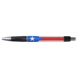 Patriotic Pen with flag of Puerto Rico, USA