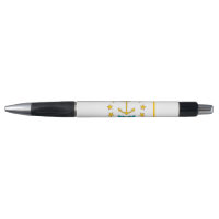 Patriotic Pen with flag of Rhode Island, USA