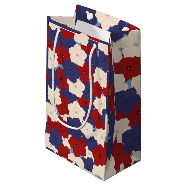 Patriotic Petunias Gift Bag (Front Angled)