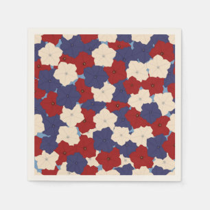 Patriotic Petunias Napkin