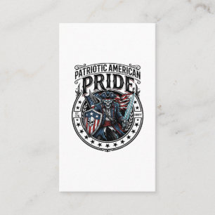 Patriotic Phantom Patriot Horror Monster Patriot 4 Business Card