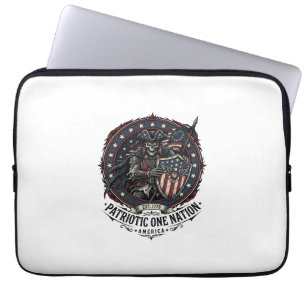 Patriotic Phantom Patriot Horror Monster Patriot 4 Laptop Sleeve