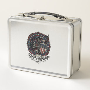 Patriotic Phantom Patriot Horror Monster Patriot 4 Metal Lunch Box