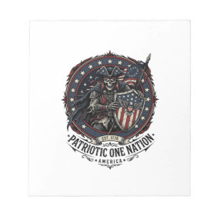 Patriotic Phantom Patriot Horror Monster Patriot 4 Notepad