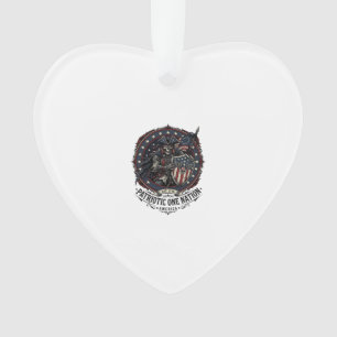 Patriotic Phantom Patriot Horror Monster Patriot 4 Ornament
