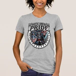 Patriotic Phantom Patriot Horror Monster Patriot 4 T-Shirt