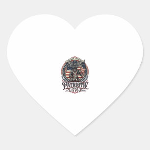 Patriotic Phantom Patriot Horror Monster Patriot I Heart Sticker