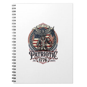 Patriotic Phantom Patriot Horror Monster Patriot I Notebook
