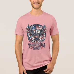 Patriotic Phoenix Hybrid Patriot Animal Hybrid Pat Tri-Blend Shirt