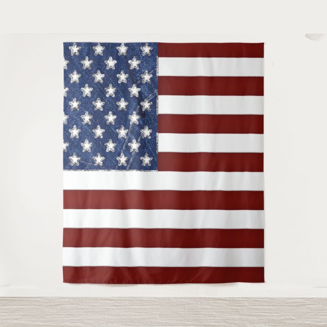 Patriotic Photo Background Tapestry (Front)