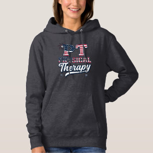 Patriotic Physical Therapy Vintage PT Shirt Design